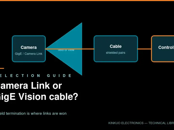 Camera Link vs GigE Vision: Choosing the Right Camera Cable