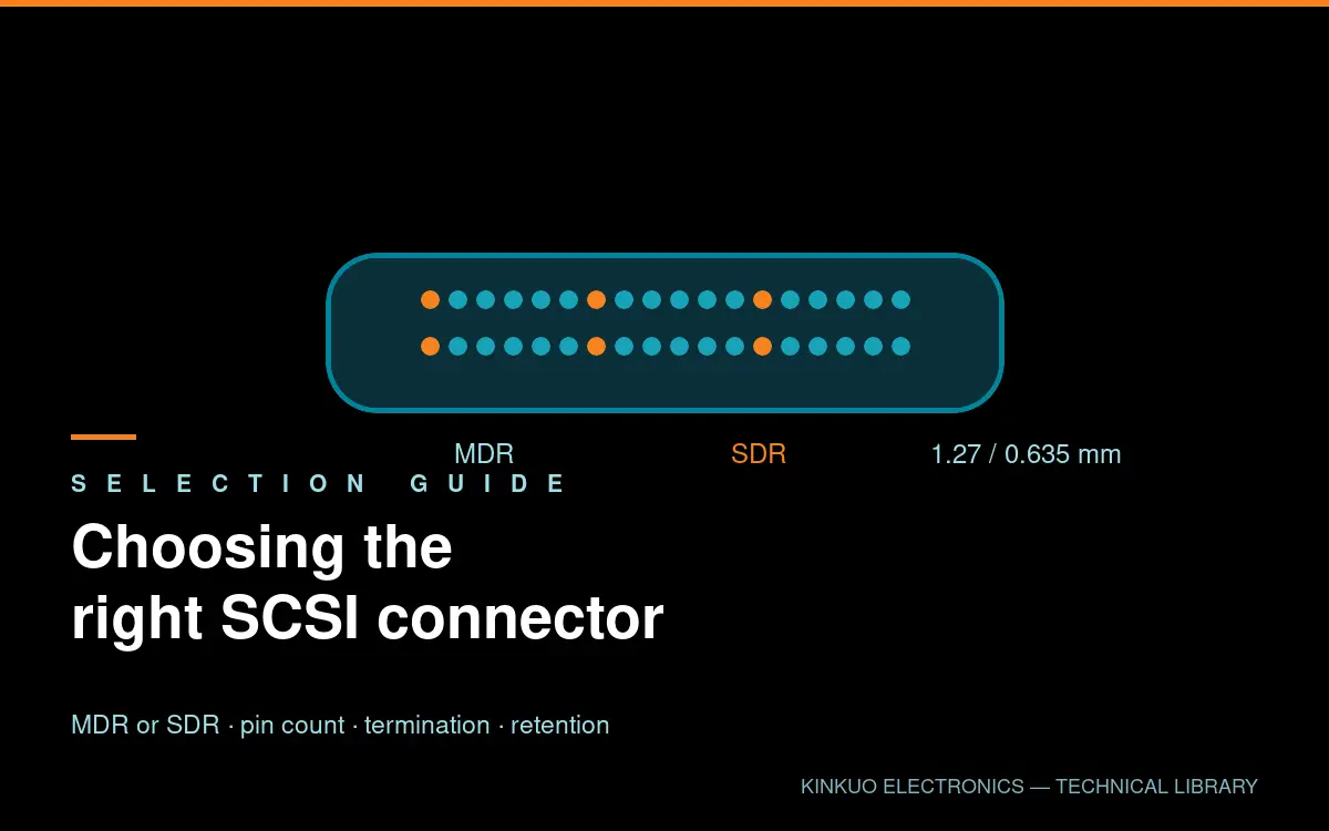 How to Choose the Right SCSI Connector for Your Application — KINKUO technical guide