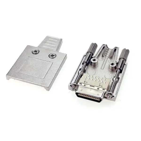 VHDCI (CISCO) 26Pin Male Connector With Metal Hood Pitch=1.0mm