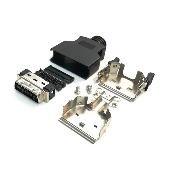 SCSI MDR-26Pin Male IDC Latch Type Connector With ABS Hood — Ribbon Type for Cable from KINKUO