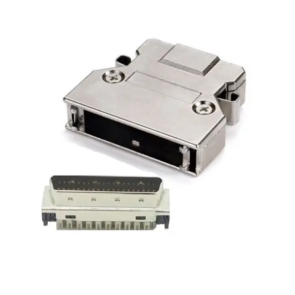 SCSI-II 36Pin Male Connector With ZINC Hood(Latch Type) — Pin Type for Cable from KINKUO