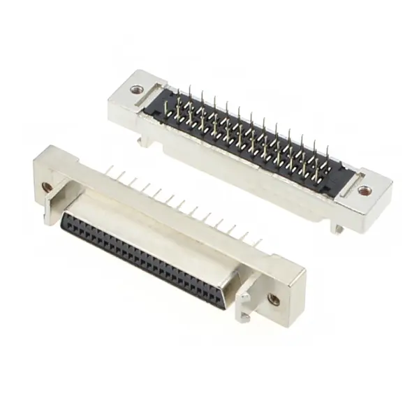 SCSI-II 50Pin Female V/T DIP Type Connector For PCB