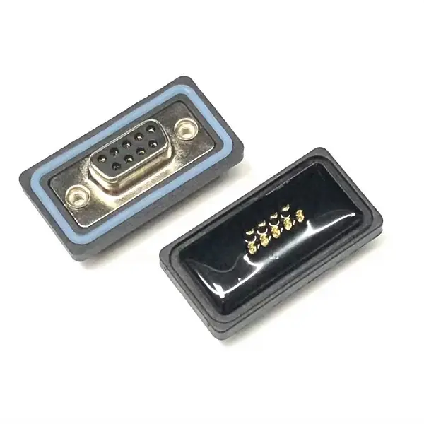 D-SUB 9Pin Female Waterproof Panel Mount Connector