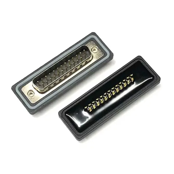 D-SUB 25Pin Male Waterproof Panel Mount Connector