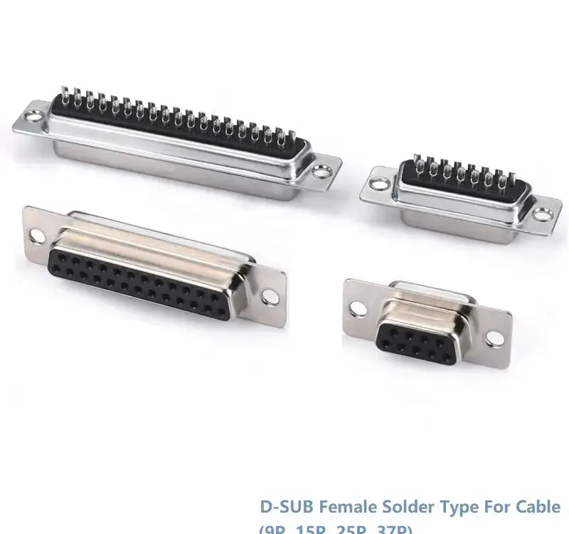 25P 37P Series — D-SUB Female Solder Type Connector(9P, 15P, 25P, 37P)Series — Standard Type For Cable from KINKUO