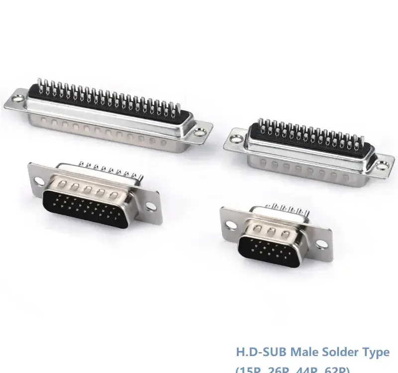 44P 62P Series — H.D-SUB Male Solder Type(15P, 26P, 44P, 62P)Series — Standard Type For Cable from KINKUO