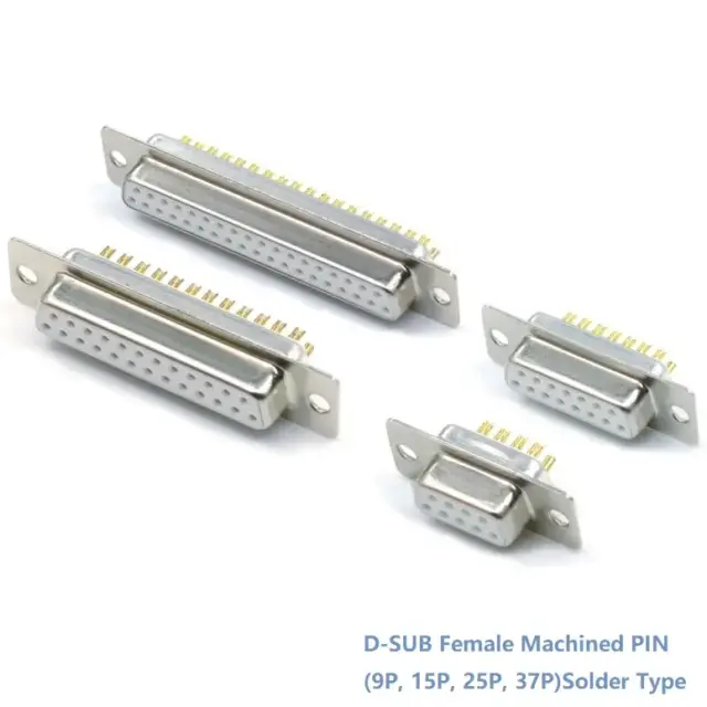 D-SUB Female Machined PIN Solder Type Connector(9P, 15P, 25P, 37P)Series