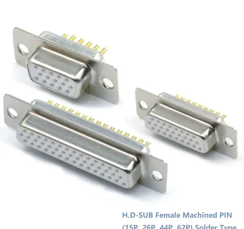 44P 62P Series — H.D-SUB Female Machined PIN Solder Type Connector(15P, 26P, 44P, 62P)Series — High-quality For Cable from KINKUO