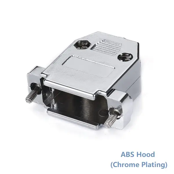D-SUB 15Pin(HDB 26Pin)ABS Plastic Hood (Chrome Plating)