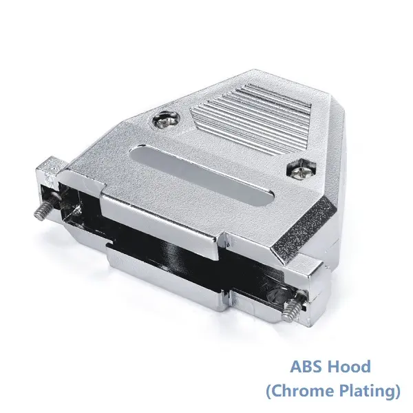 D-SUB 37Pin(HDB 62Pin)ABS Plastic Hood (Chrome Plating)