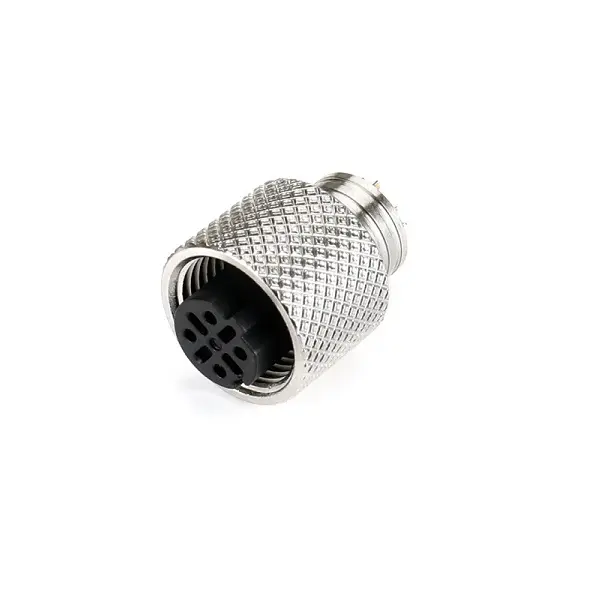 M12 4P Female Solder Type Connector for Cable (D Type)