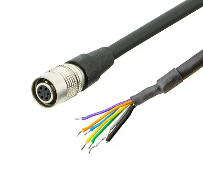 HR10A 6 core Industrial Camera Power Cable — Camera Link Cable from KINKUO