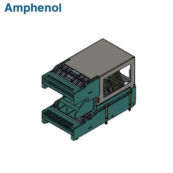 QSFP-DD 112G 2×1 Stacked SMT Connector