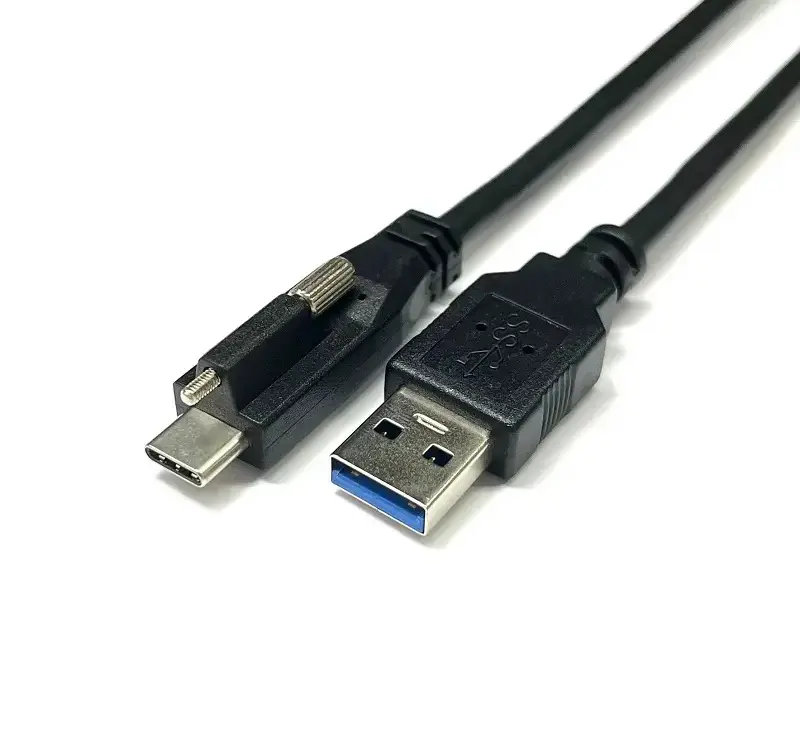 Type-C Male With Screw to USB 3.0 A Male Cable — Type-C Series from KINKUO