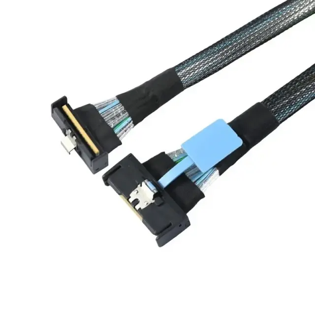 MCIO 8i 74Pin STR-RA Cable PCIe Gen5
