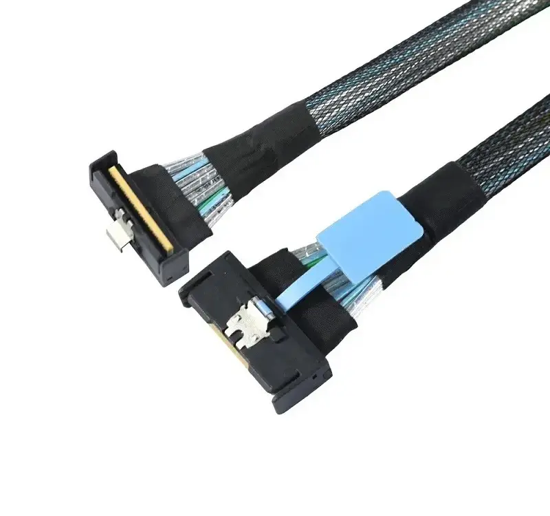 MCIO 8i 74Pin STR-RA Cable PCIe Gen5 — MCIO Cable from KINKUO