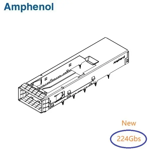 QSFP-DD 224G 1×1 Cage