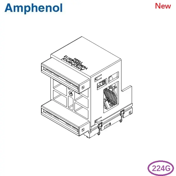 OSFP 224G 2×1 SMT Connector