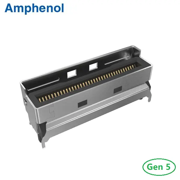 MCIO 74Pin V/T Type Connector PCIe Gen5