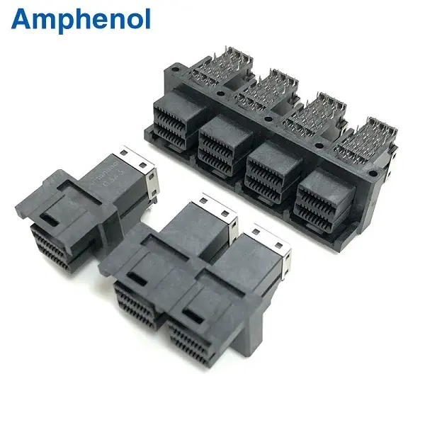 MiniSAS HD 36Pin R/A Connector (1×1, 1×2, 1×4 Type)