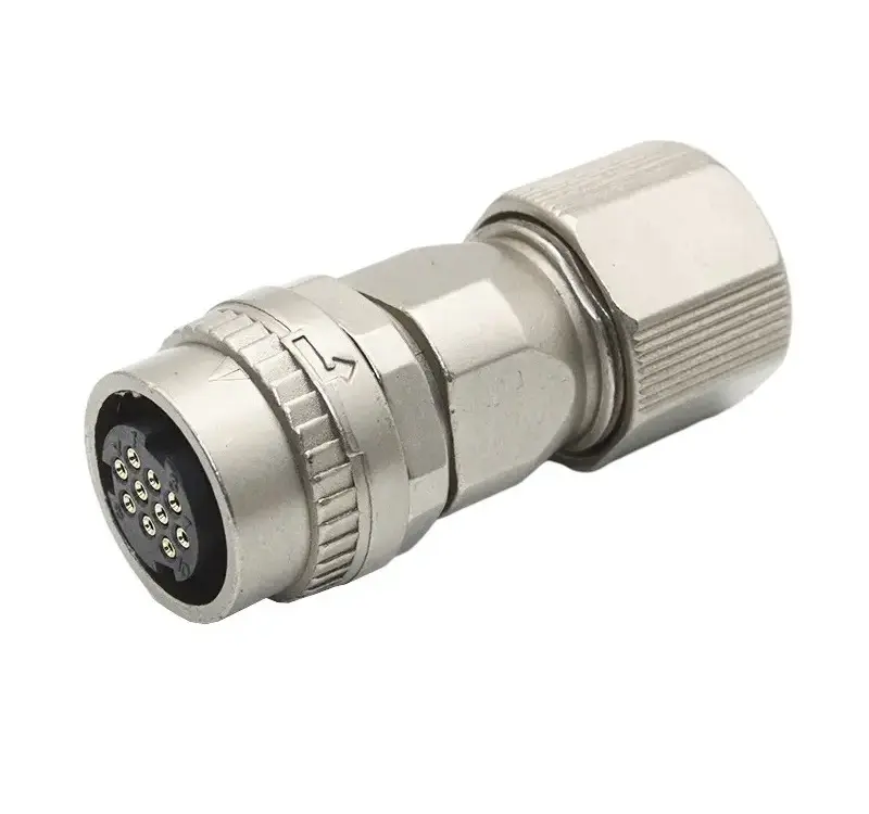 CM10-10P Female Straight Type Connector (CM10-SP10S) — Servo Connector from KINKUO