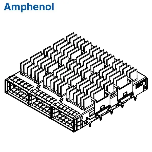 QSFP28 1×3 Cage