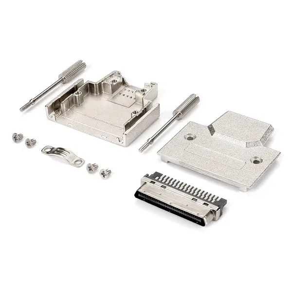 VHDCI 68Pin Male Connector Solder Type Pitch=0.8mm With Metal Hood