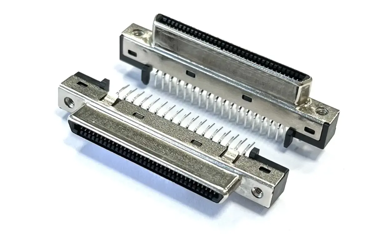 VHDCI 68Pin Female V/T Type Connector Pitch=0.8mm — VHDCI Connector from KINKUO