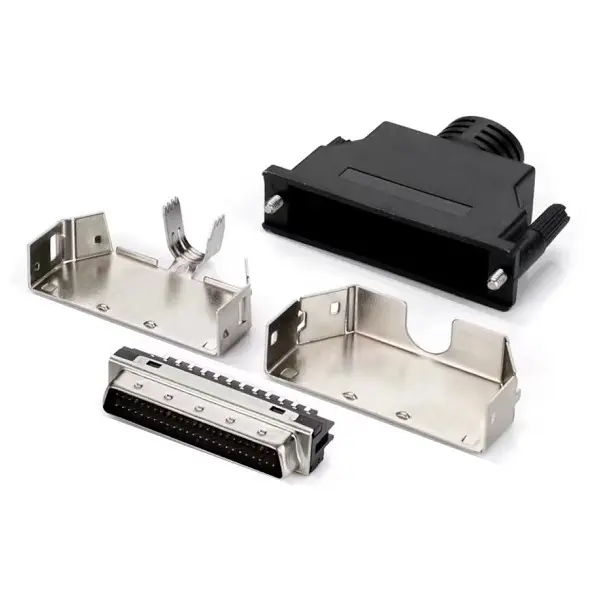 SCSI-II 50Pin Male Connector With ABS Hood(Screw Type) — Pin Type for Cable from KINKUO