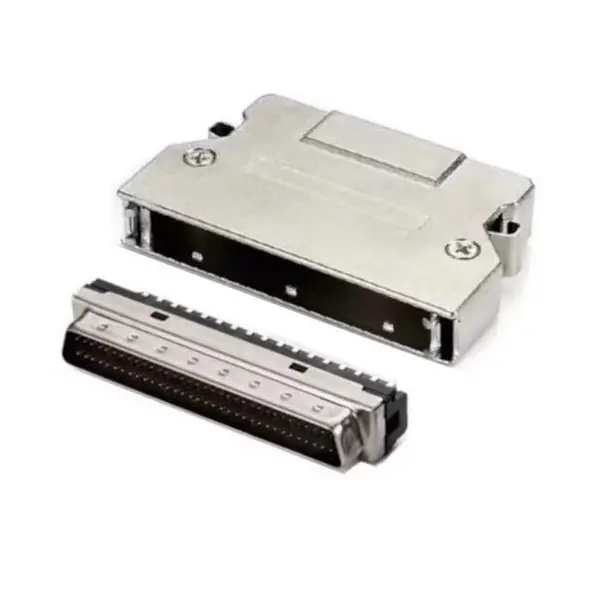 SCSI-II 68Pin Male Connector With Zinc Hood(Latch Type)
