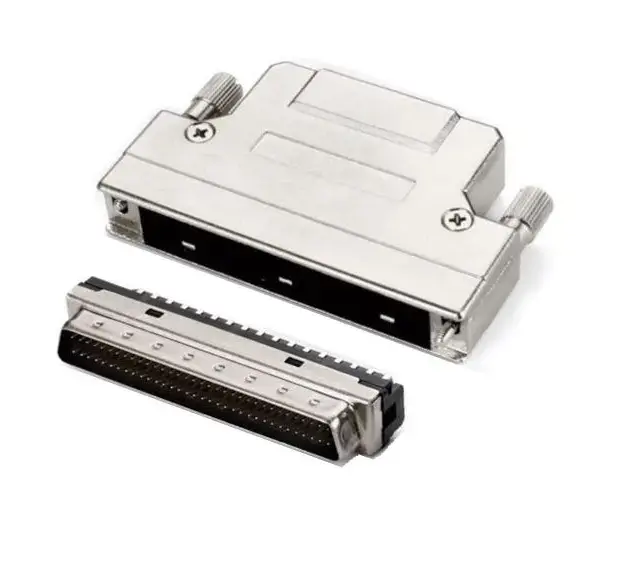 SCSI-II 68Pin Male Connector With Zinc Hood(Screw Type)