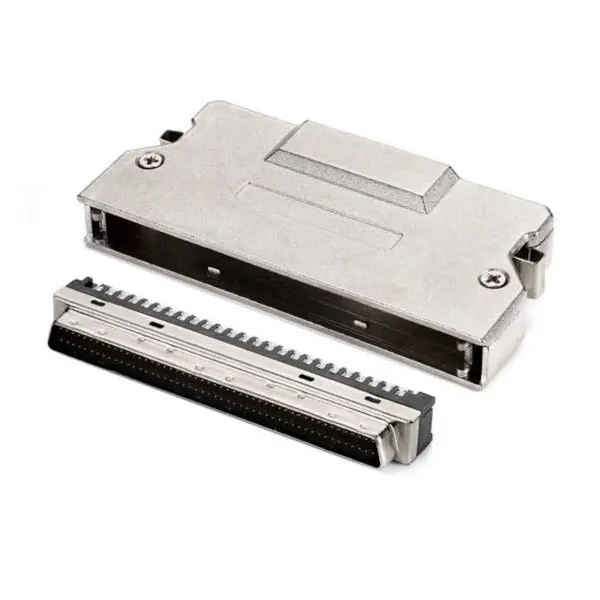 SCSI-II 100Pin Male Connector With ZINC Hood(Latch Type) — Pin Type for Cable from KINKUO