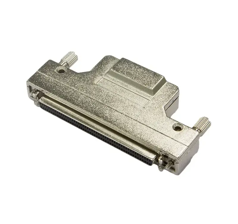 Hood for cable — SCSI-II 100Pin Female Connector With ZINC Hood(for cable) — Pin Type for Cable from KINKUO