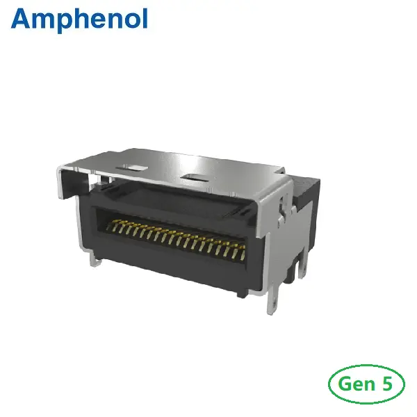 MCIO 38Pin R/A Type Connector PCIe Gen5