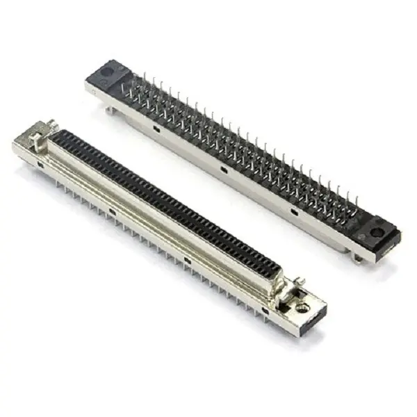 SCSI-II 100Pin Female V/T DIP Type Connector For PCB(SPCC SHELL)
