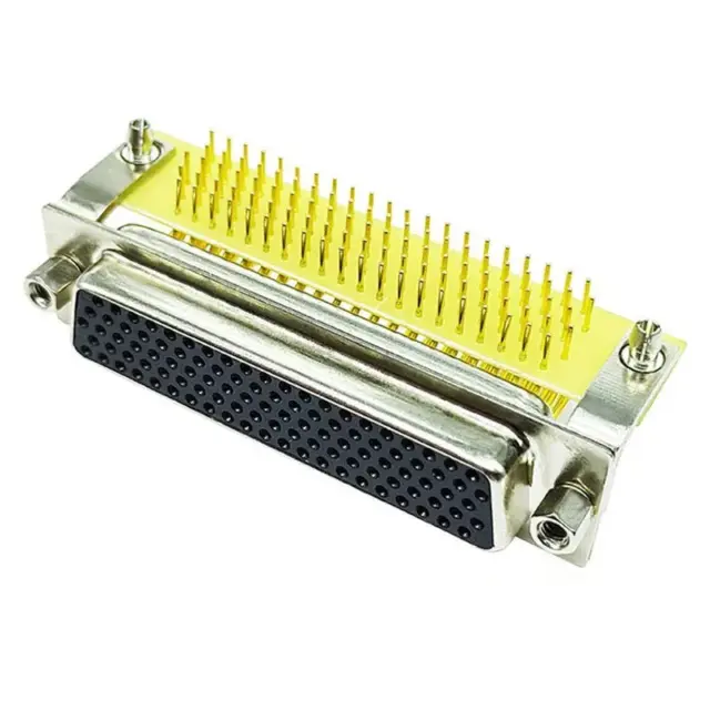 D-SUB 104Pin Female Connector For PCB R/A Type (Machined PIN)