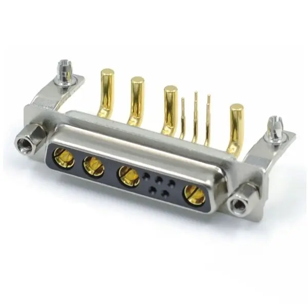 9W4 Female R/A Type Connector For PCB