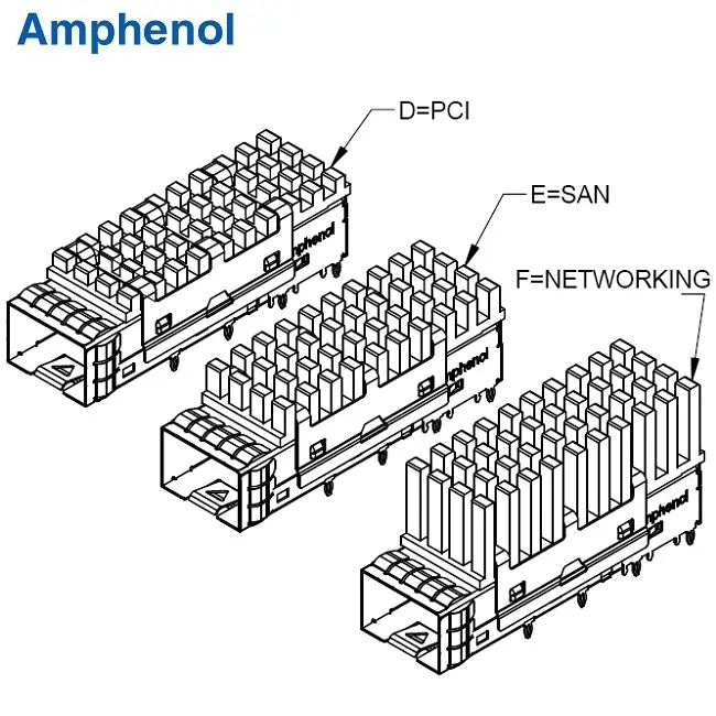 SFP+ 1x1 Cage With Heat sink — SFP Series from KINKUO