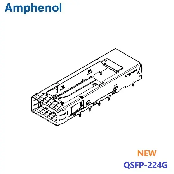 QSFP 224G 1×1 Cage