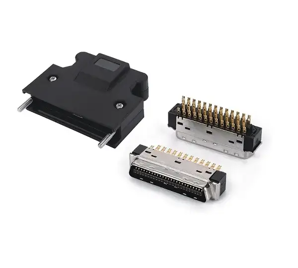 Industrial connectors including SCSI, VHDCI, D-SUB, LFH and M-series