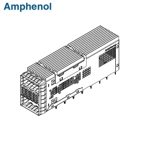 QSFP-DD 112G 2×1 Stacked Cage