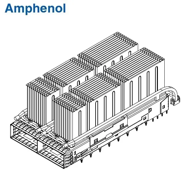 OSFP-RHS 1×2 Cage With Heat Sink