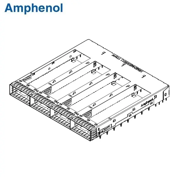 OSFP-RHS 1×4 Cage (Top open)
