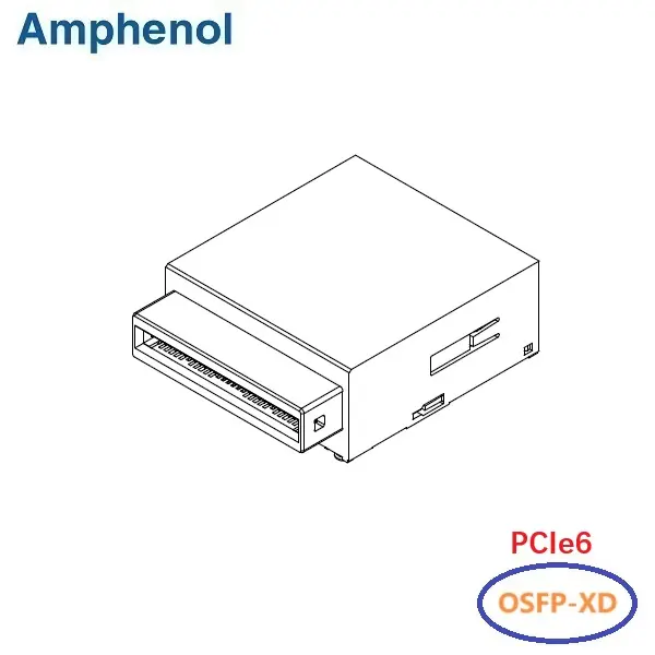 OSFP-XD PCIe6 SMT Connector