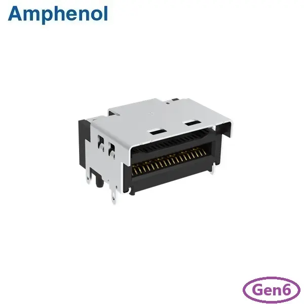 MCIO 38Pin Connector Right Angle Type  PCIe Gen6