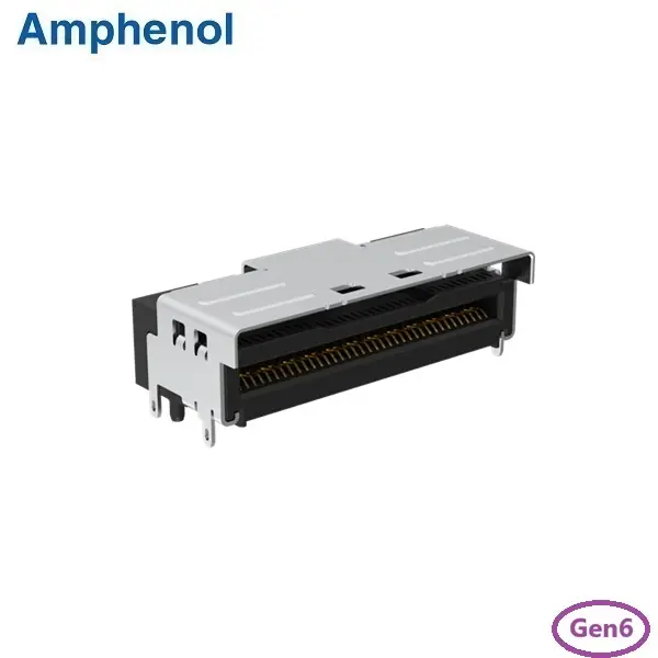 MCIO 74Pin Connector Right Angle Type PCIe Gen6
