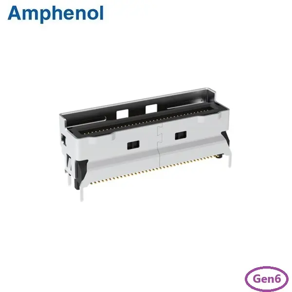 MCIO 74Pin Connector Vertical Type PCIe Gen6