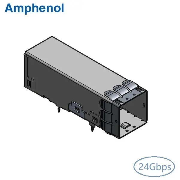 24Gbps SFF-8644 1×1 R/A Connector