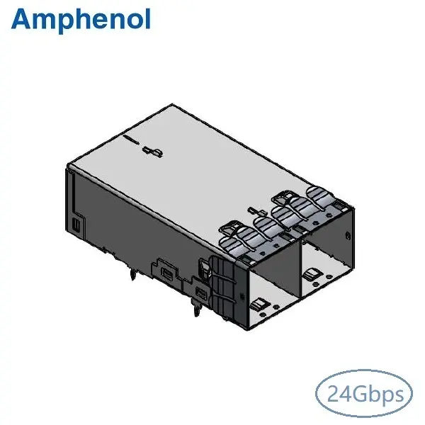 Mini-SAS HD 1×2 Connector 24Gbps