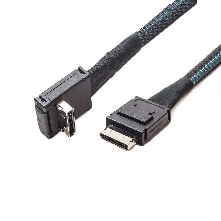 SFF-8611 Oculink 42Pin RA to STR Cable — MiniSAS Series from KINKUO